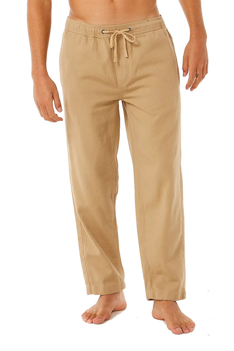 Rip Curl Classic Surf Beach Pant - Khaki- Close up of the front of the pants