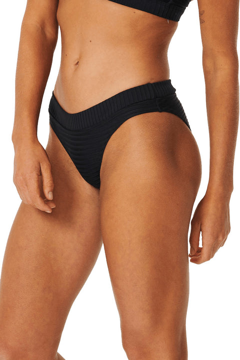 Rip Curl Classic Surf Full Bikini Bottom - Black- Side