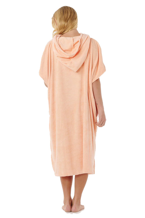 Rip Curl Classic Surf Hooded Towel - Bright Peach- Back