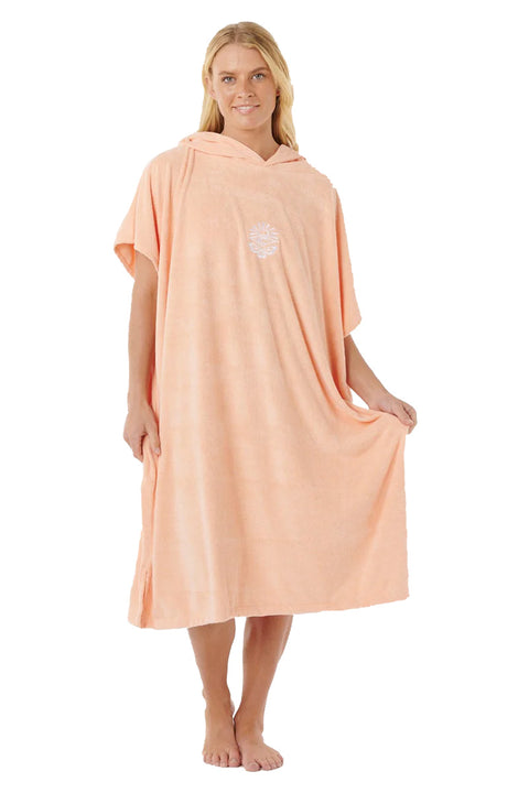 Rip Curl Classic Surf Hooded Towel - Bright Peach- Front