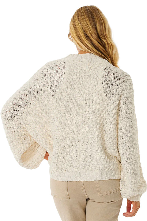 Rip Curl Classic Surf Knit Crew - Bone - Back