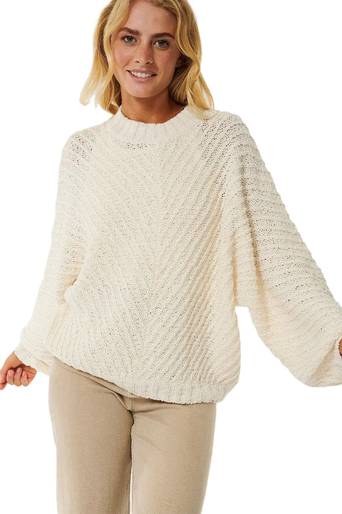 Rip Curl Classic Surf Knit Crew - Bone