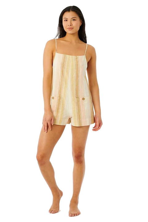 Rip Curl Classic Surf Stripe Onesie - Straw