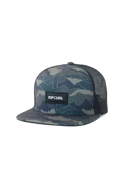 Rip Curl Combo Trucker Hat - Black / Olive- Side