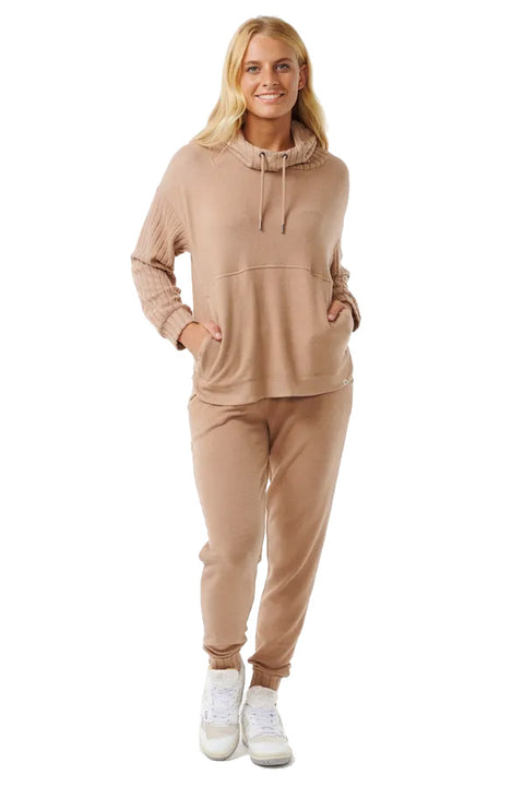 Rip Curl Cosy Hoody - Beige- Front