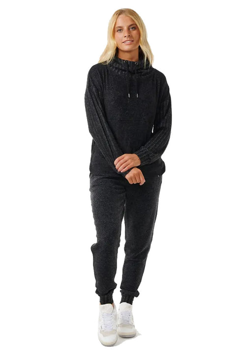 Rip Curl Cosy Hoody - Black Marle- Front