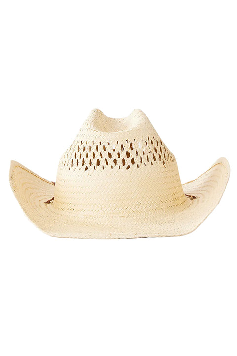 Rip Curl Cowrie Cowgirl Hat - Natural - Back
