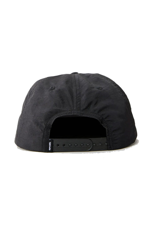 Rip Curl Dead Sled Snapback Cap - Washed Black- Back view