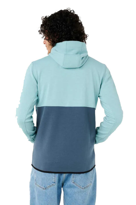 Rip Curl Anti Series Departed Zip Through Jacket - Blue Lagoon- Back