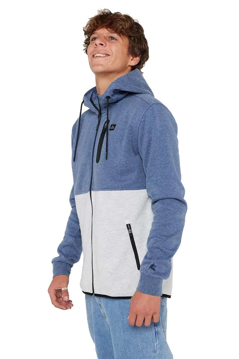 Rip Curl Anti Series Departed Zip Thru Jacket - Navy / Grey - Side
