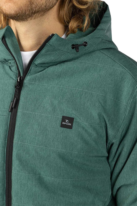 Rip Curl Elite 2.0 Anti-Series Jacket - Washed Green - Closeup
