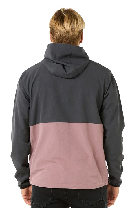 Rip Curl Elite Anti-Series Zip Through Jacket - Mushroom Rock- Back