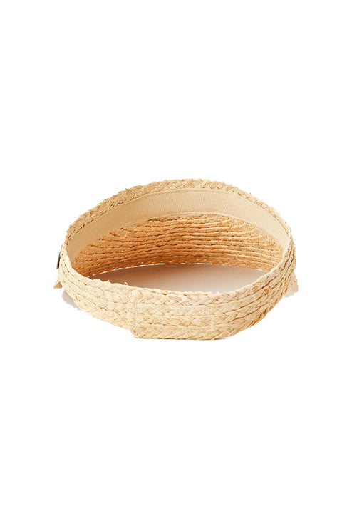 Rip Curl Essential Straw Visor - Natural - Back