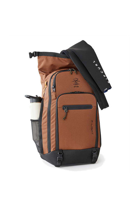 Rip Curl F-Light Surf 40L Searchers Backpack - Brown - With wetsuit