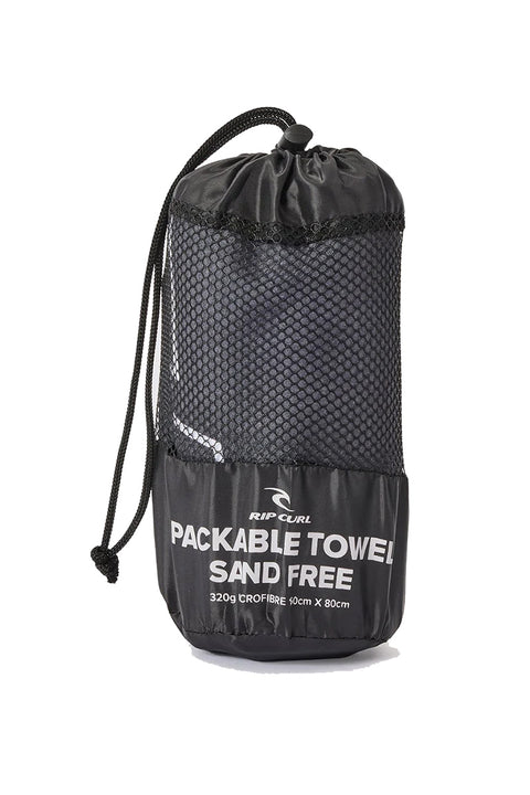 Rip Curl Fade Out Packable Towel - Black / White- In packable bag