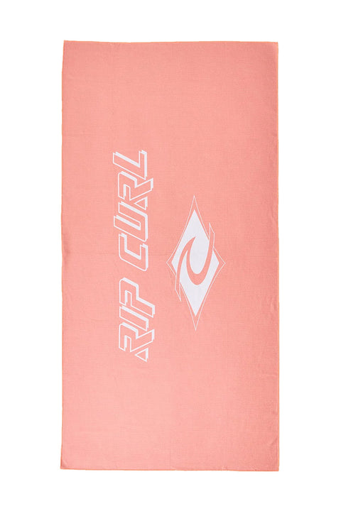 Rip Curl Fade Out Packable Towel - Papaya- Front