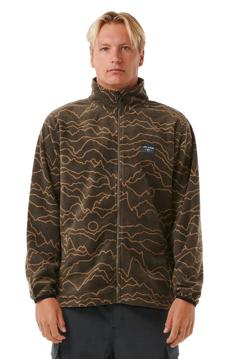 Rip Curl Fun Times Polar Fleece- Rock- Front
