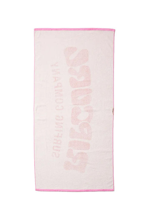 Rip Curl Graphic Standard Towel - Pink- Back