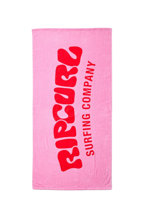Rip Curl Graphic Standard Towel - Pink- Front