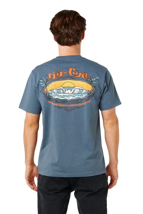 Rip Curl Hazed And Tubed Tee - Pine Night- Back
