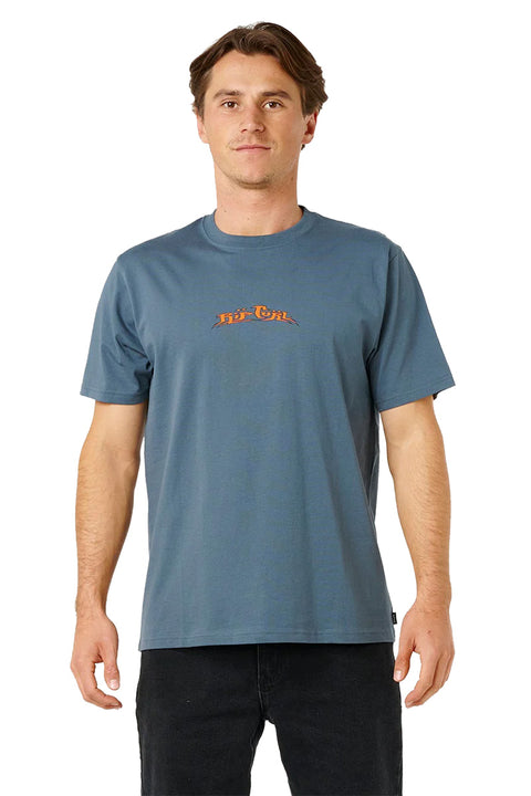 Rip Curl Hazed And Tubed Tee - Pine Night- Front