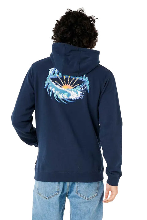 Rip Curl Hazed And Tubed Zip Through - Navy- Back