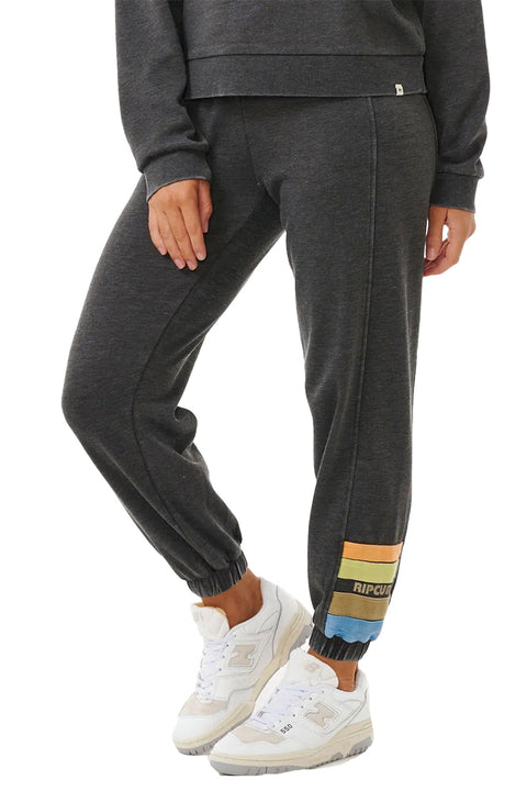Rip Curl High Tide Track Pants - Washed Black- Side