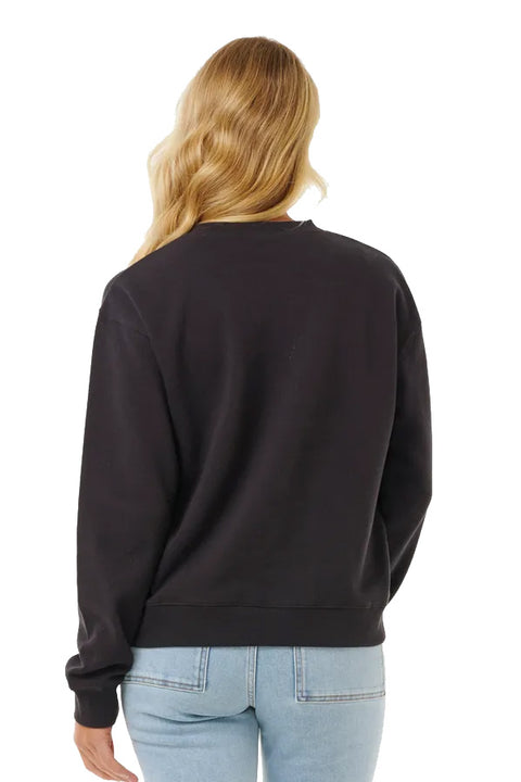 Rip Curl Hoffman Relaxed Crew - Washed Black- Back