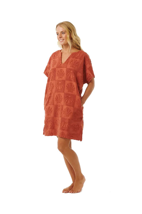 Rip Curl Holiday Poncho Towel - Rust- Side