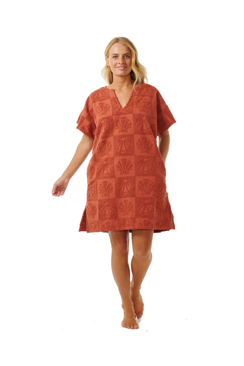 Rip Curl Holiday Poncho Towel - Rust- Front