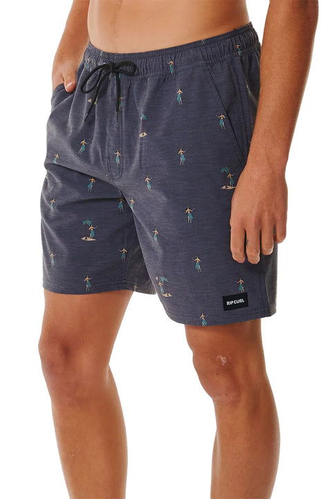 Rip Curl Hula Breach 18" Volley Short - Black- Side view