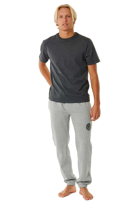 Rip Curl Icons Of Surf Trackpant - Grey Marle - Full Body
