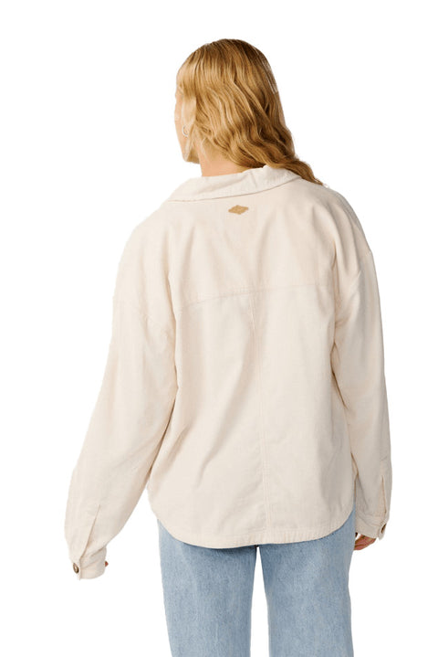 Rip Curl Keepsakes Washed Cord Shirt - Stone- Back