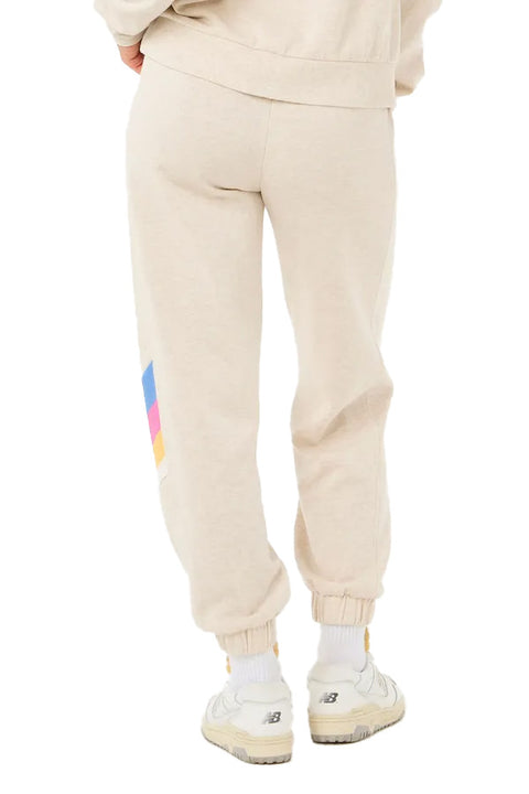 Rip Curl Las Dalias Track Pants - Oatmeal Marle- Back