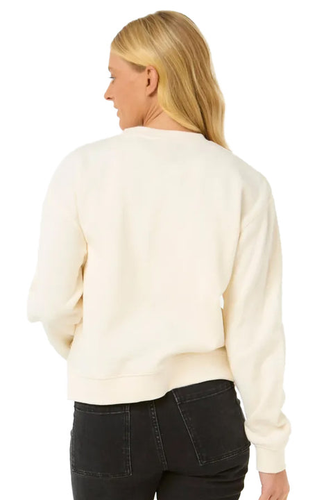 Rip Curl Luna Relaxed Crew - Bone- Back