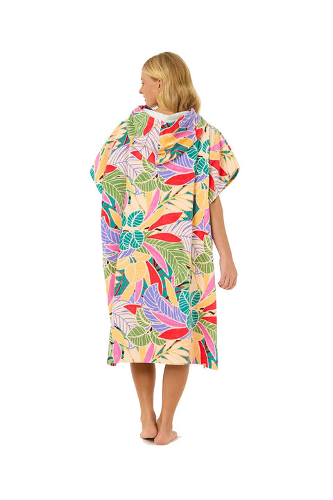 Rip Curl Mixed Hooded Towel - Dark Chocolate- Back