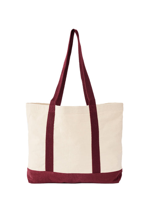 Rip Curl Mixed Logo 25L Tote - Natural / Plum- Back