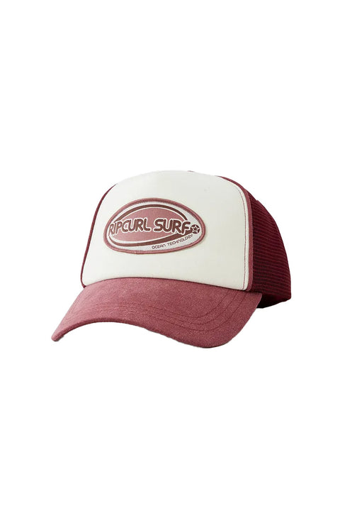 Rip Curl Mixed Revival Trucker - Maroon- Front