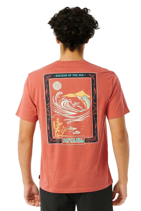 Rip Curl Pacific Rinse Reef Tee - Dusty Mushroom - Back