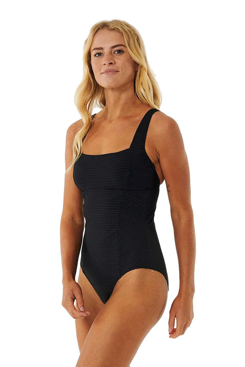 Rip Curl Premium Surf D-DD Full Coverage One Piece Swimsuit - Black