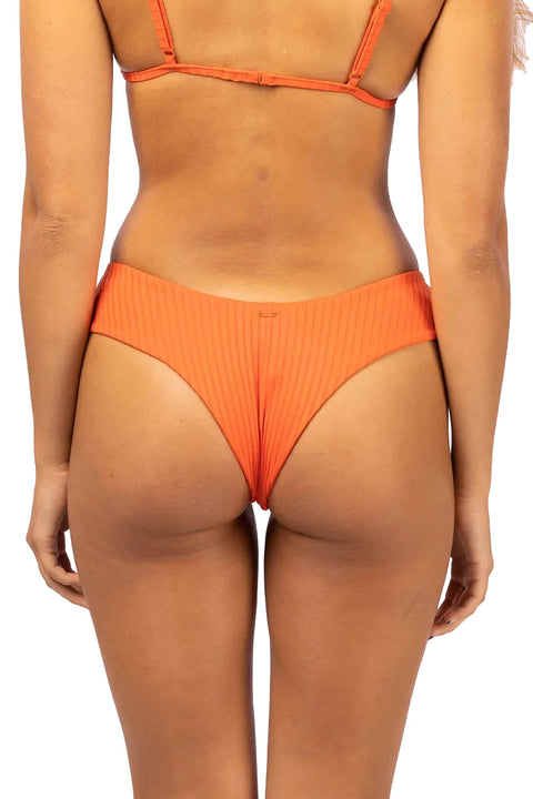 Rip Curl Premium Skimpy Hipster Bikini Bottom - Hot Orange - Back
