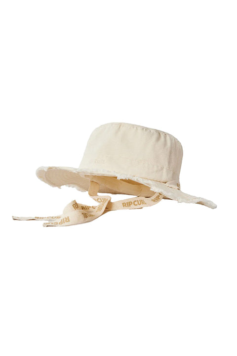 Rip Curl Premium Surf Sun Hat - Natural- side with the straps showing