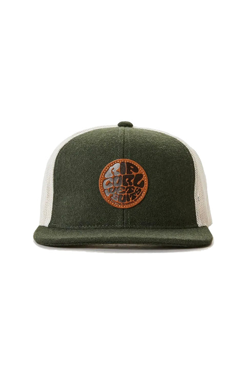 Rip Curl Premium Wetty Trucker Hat - Forest Green - Front