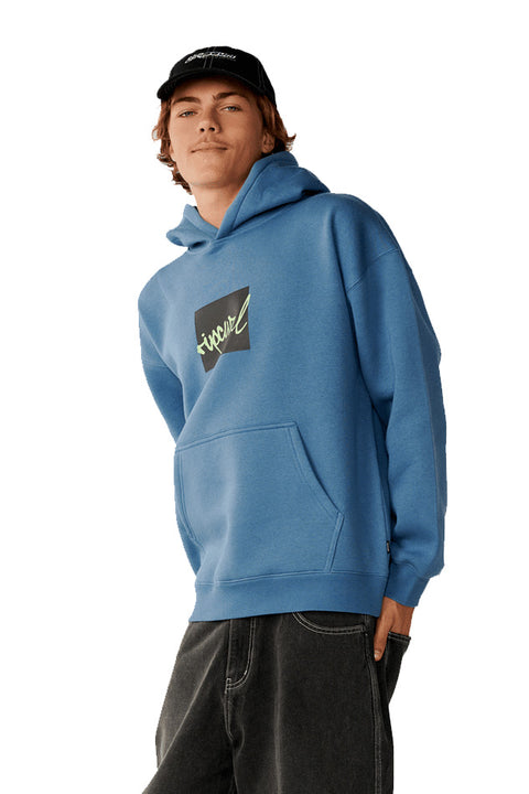 Rip Curl Rip Script Icon Hood - Bluefin- Side