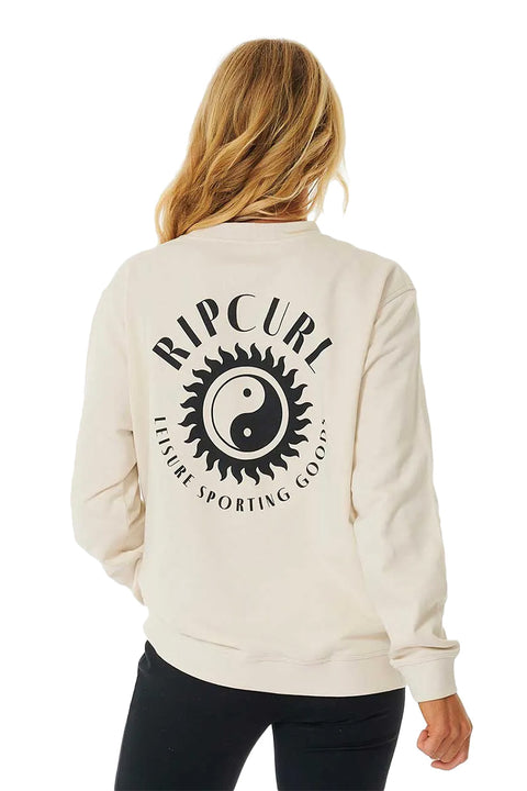 Rip Curl Run Swim Surf Leisure Fleece - Off White - Back