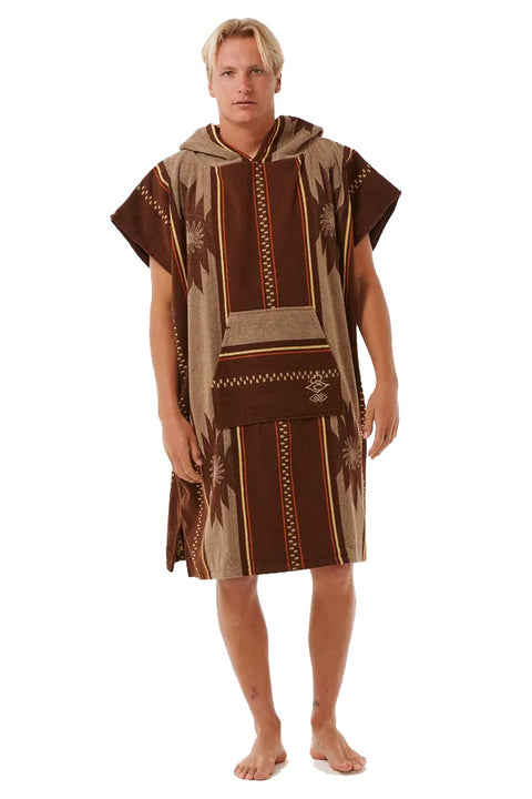 Rip Curl Searchers Hooded Towel - Dusted Chocolate- Front