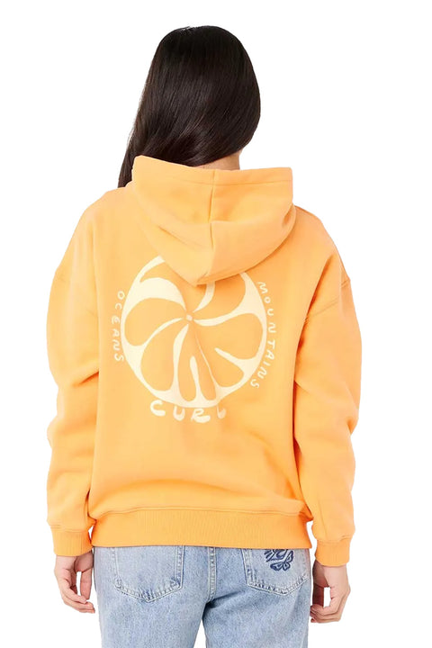 Rip Curl Shore Break Heritage Hoodie- Dusty Orange- Back