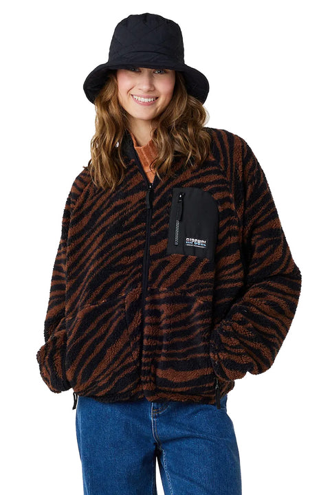 Rip Curl Shore Break Polar Fleece - Brown