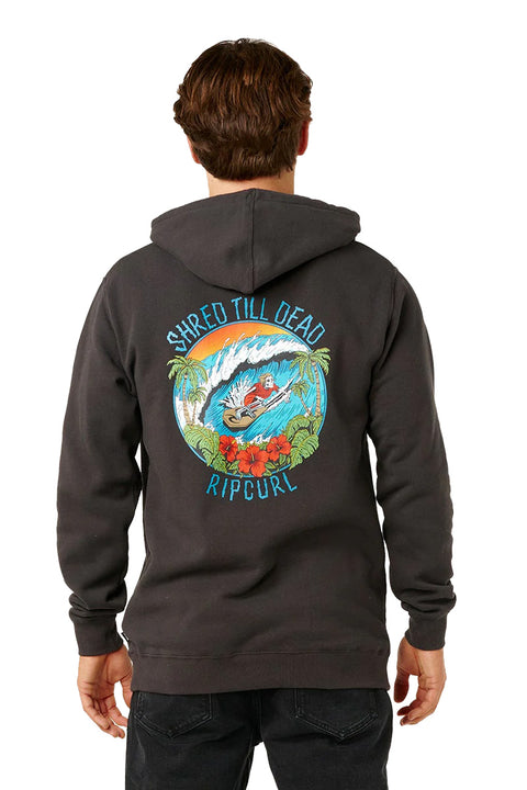 Rip Curl Shred Hood - Washed Black- Back