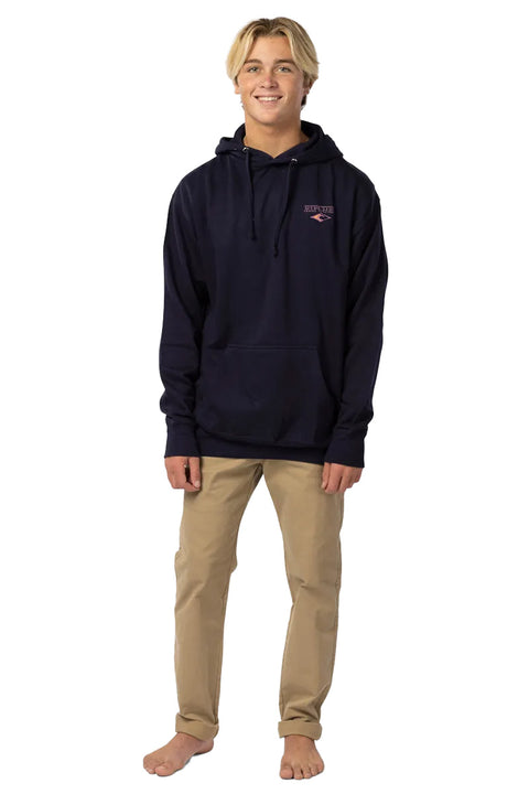 Rip Curl Shred Till Dead Pullover Fleece - Navy - Full